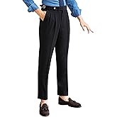 CHOKMAR Men's Spring/Summer Thin Style Bubble Fabric Classic Gurkha Naples Italian Old Money Style Dress Pants