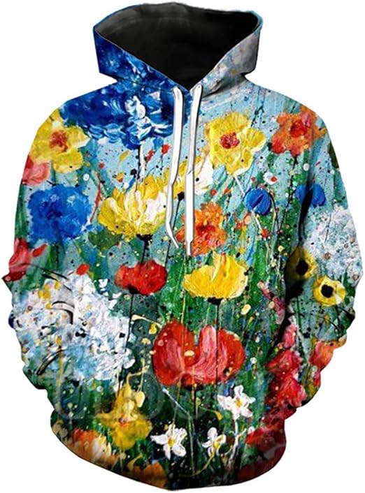 hoodie flower aop