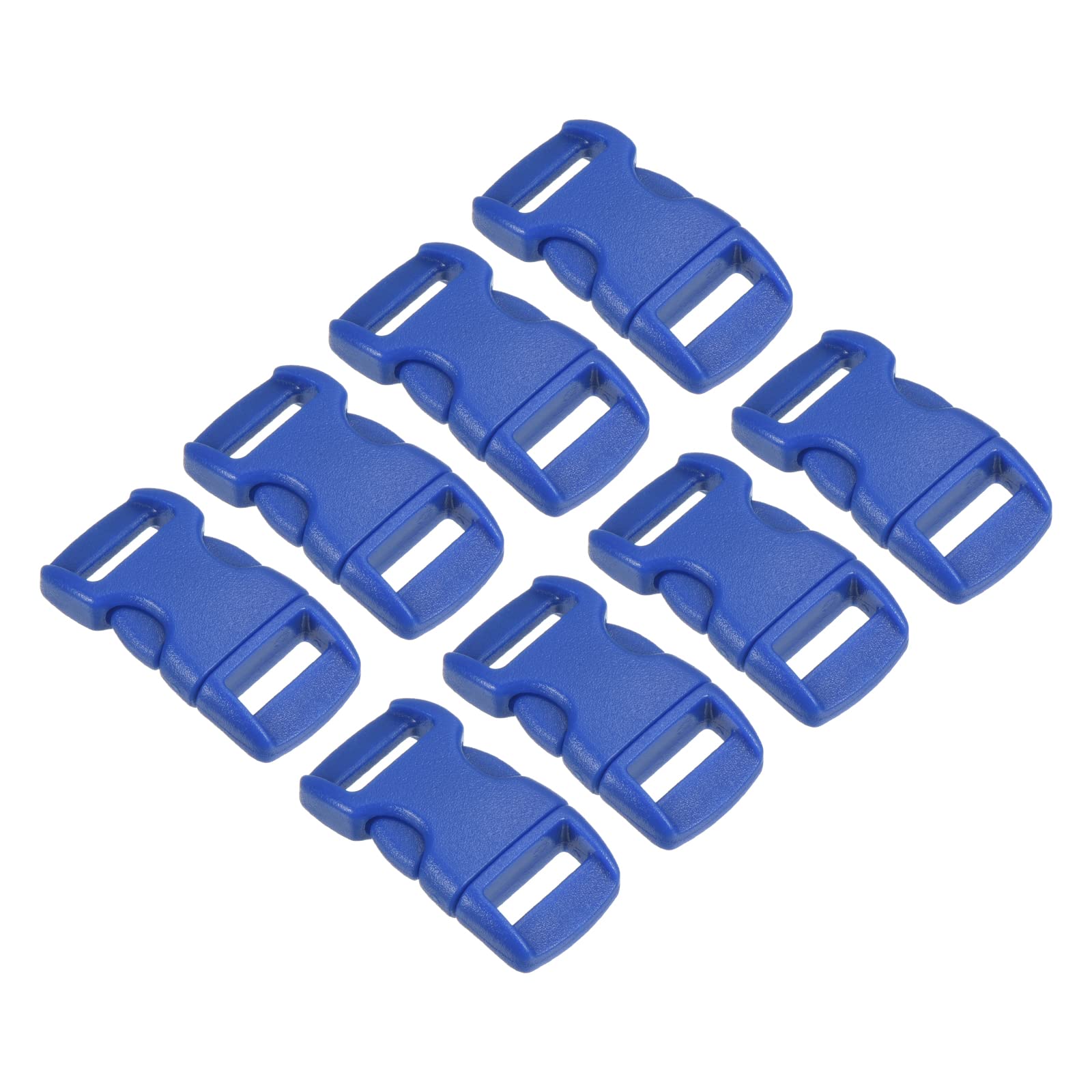 PATIKIL Plastic Buckles, 8 Pack Quick Side Release Clips for Strap, Webbing, Belt, Crafting, Backpack Repair, Sewing Projects, Blue, 11mm