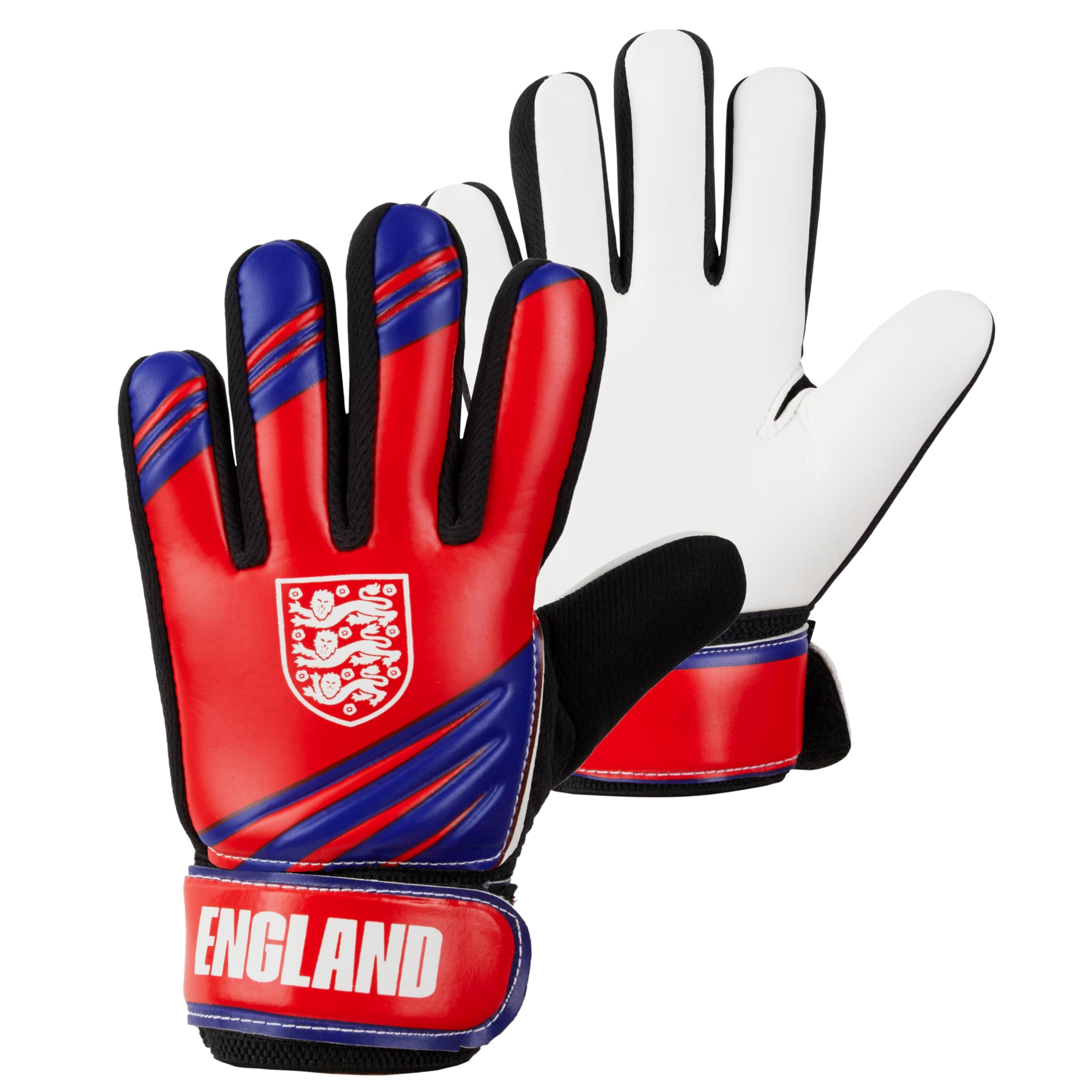England FA Goalkeeper Gloves for Kids and Teenagers - Non Slip Padded Palms Size 5 or 7 - England Gifts for Boys (Size 7)
