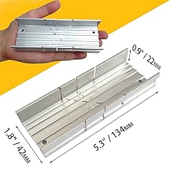 Hanpex Metal Small Aluminum Miter Box 5.3 Inch