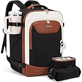 LOVEVOOK 50L Travel Backpack for Women Men, Large Carry on Backpack for Airplanes TSA Personal Item Travel Bag fits 17.3" Laptop, Waterproof Weekender Essentials Airline Approved with 2 Packing Cubes