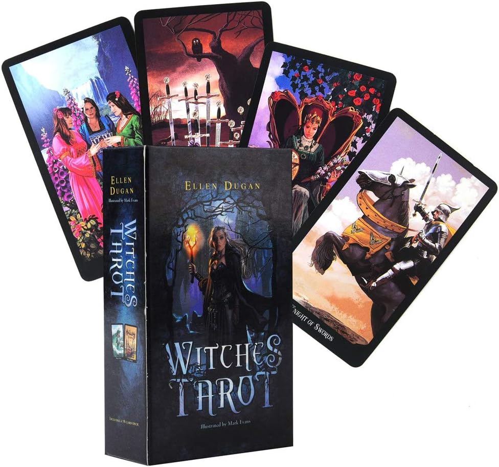 Losping Tarot Cards (78pcs) - Cards Witch Tarot Deck Future Fate Indicator Forecasting Cards Board Game