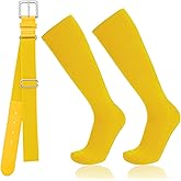 Baseball Socks and Belt Combo for Youth Adult - Softball Socks and Belt for Boys and Girls