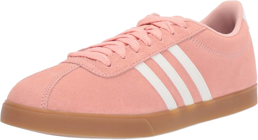 adidas pink courtset trainers