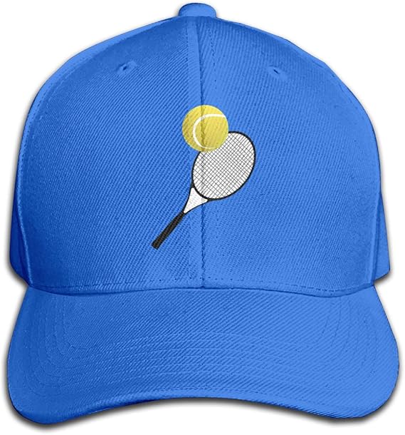 Men Baseball Caps Tennis Ball Tennis Racket Solid Color Peaked Hat