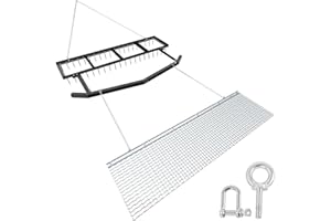 VEVOR Drag Harrow, 6 ft Tow-Behind Driveway Grader with Chain Harrow, Adjustable Width & 80lbs Load Capacity, Heavy Duty Lawn