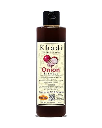 Khadi Natural Herbal Onion Shampoo for Men and Women 200ml