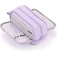 CICIMELON Large Capacity Pen Pencil Case with 4 Compartments, Multi-Slot Pencil Pouch Bag Aesthetic School Supplies Organizer for Teen Girls, Women, Adults (Purple)