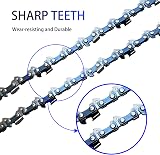 Opuladuo 2X 12 Inch Chainsaw Chain for Dewalt Ryobi 3/8 Pitch .043 Gauge 45 view 3