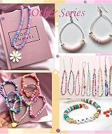 KAVAVO 20000 Clay Beads Bracelet Making Kit 120 Colors Flat Heishi Beads view 8