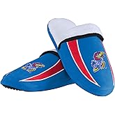 FOCO Kansas Jayhawks NCAA Mens Sherpa Slide Slippers - L