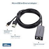 Cable Matters Micro USB to Ethernet Adapter 300+Mbps Fire Stick Chromecast view 2