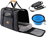 morpilot Cat Carrier Airline Approved Top Opening Breathable Mesh Grey
