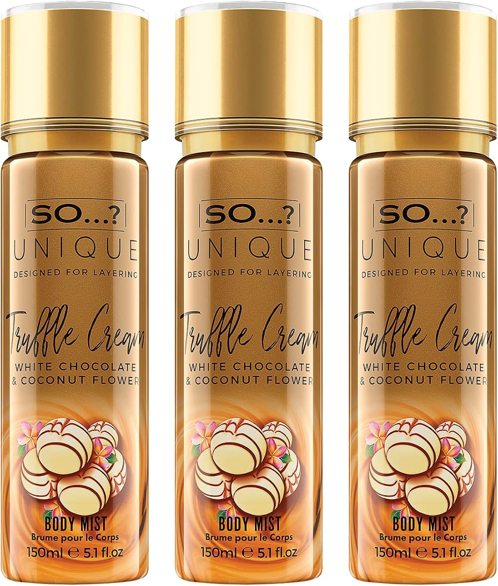 So…? So Unique Womens Truffle Cream Body Mist 150ml Bundle 3