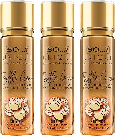 So…? So Unique Womens Truffle Cream Body Mist 150ml Bundle 3