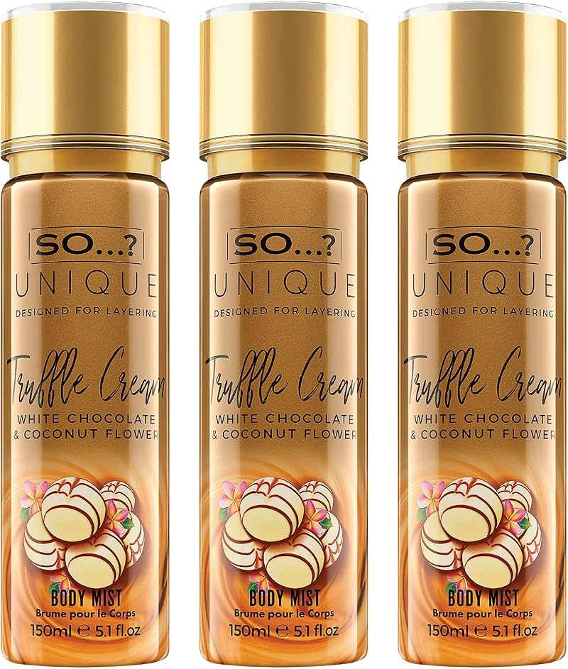 So…? So Unique Womens Truffle Cream Body Mist 150ml Bundle 3