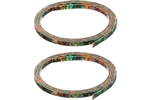 MECCANIXITY Plastic Binding Purfling Strip 1650x6x1.5mm Guitar Binding Edge Trim for Acoustic Classical Guitar Green Pink 2 P