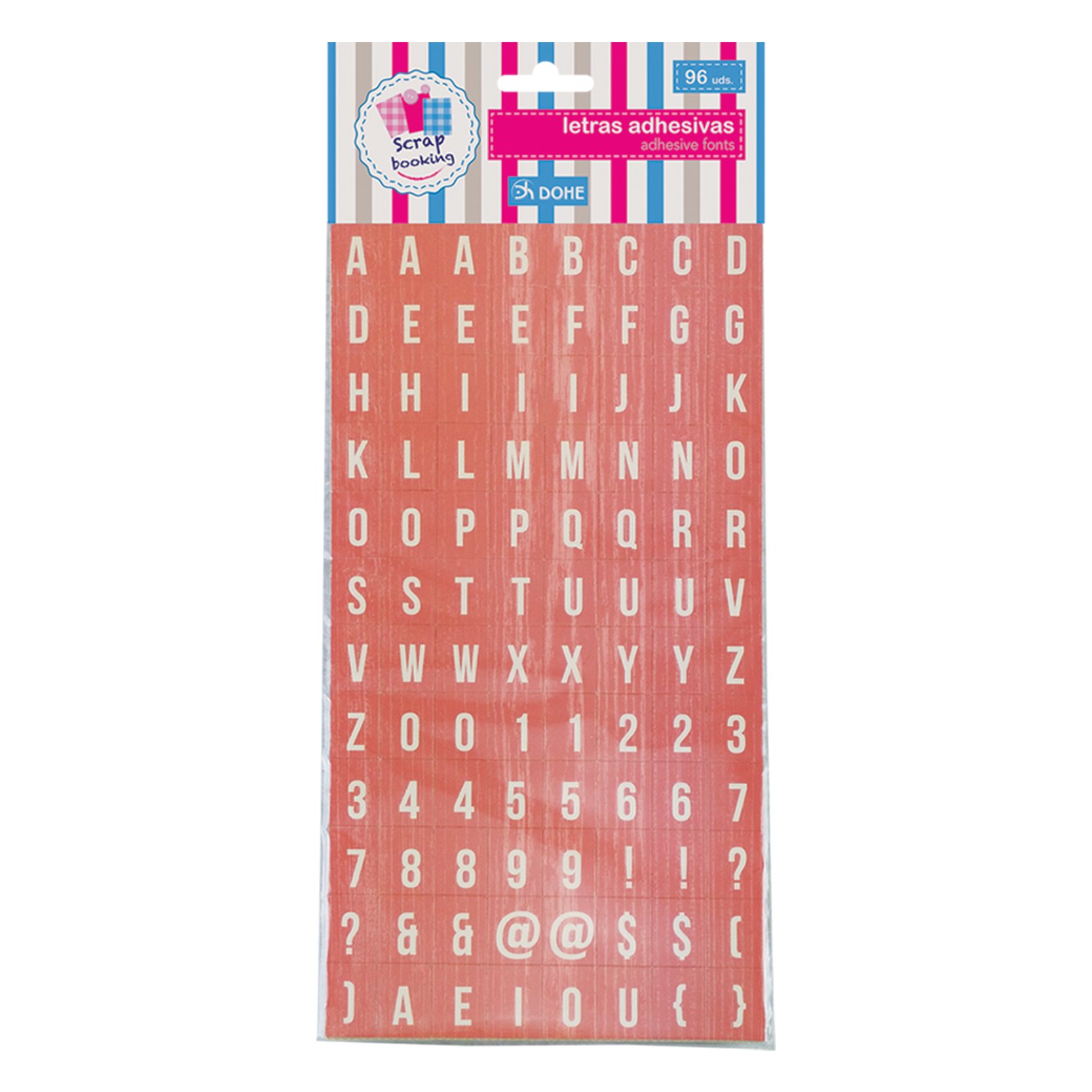 Dohe 18143 Adhesive Letters Orange