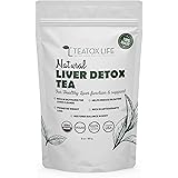 Organic Dandelion Root Tea for Liver Cleanse with Milk Thistle, Burdock Root, Licorice Root, Ginger Root| Liver Detox Support