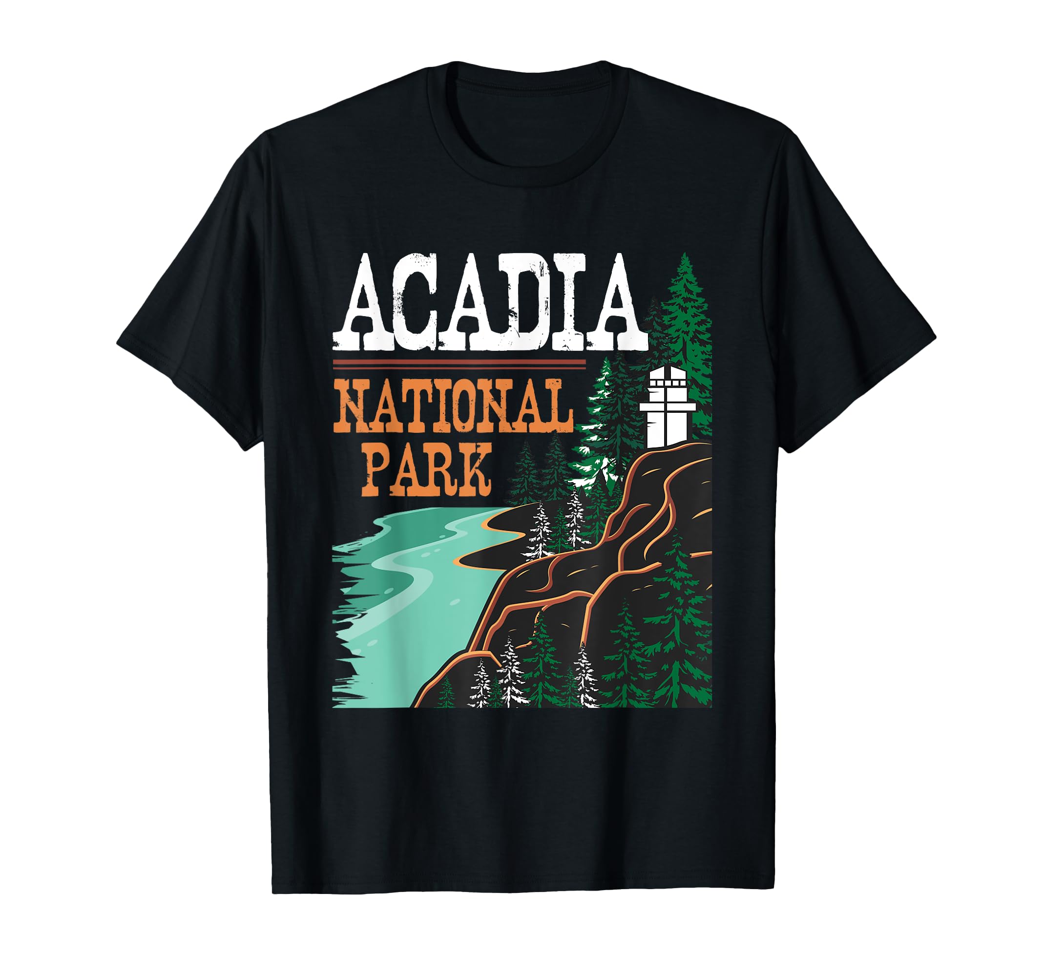 Acadia National Park Lighthouse - Hiking & Camping Lover T-Shirt