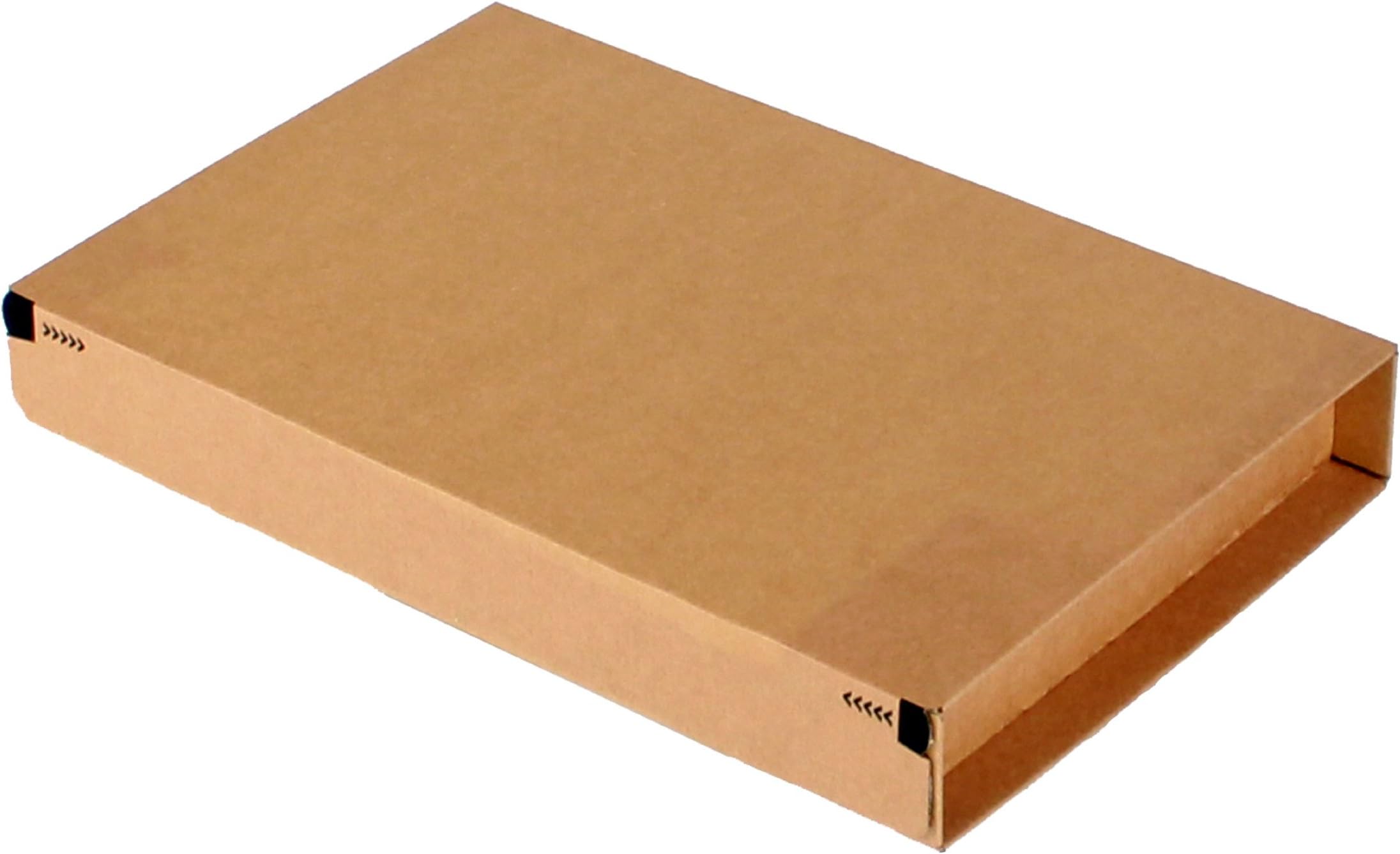 progressPACK Secure Maxi Premium PP K06.04 Delivery Boxes - Corrugated Cardboard - DIN A4-298 x 215 x 43 mm - Pack of 25 - Brown