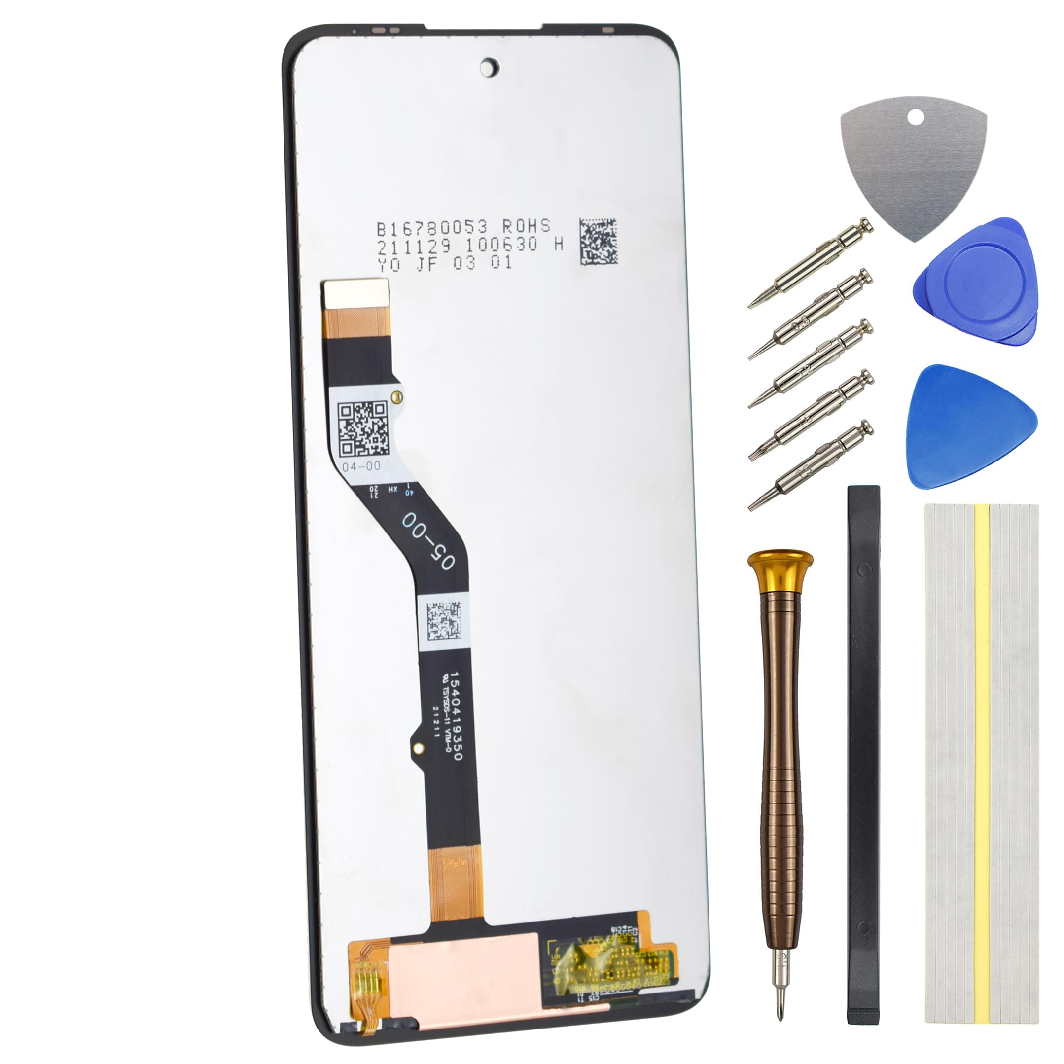 Double Sure LCD Screen for Motorola Moto G60 G60S G51 5G G40 Fusion XT2133-2 XT2171-2 Full Display Touch Digitizer Screen Replacement Black 6.8"