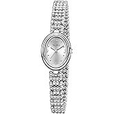 Diaofendi Women's Petite Oval Watch,Dress Analog Waterproof, with Japanese Quartz Movement, Adjustable Strap with Fit Tool