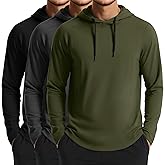 August Alley 3 Pack Mens Big and Tall Hoodies Pullover Loose Fit Casual Athletic Long Sleeve Hooded Sweatshirts