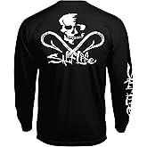 Salt Life Mens Skull and Hooks Long Sleeve Classic Fit Shirt