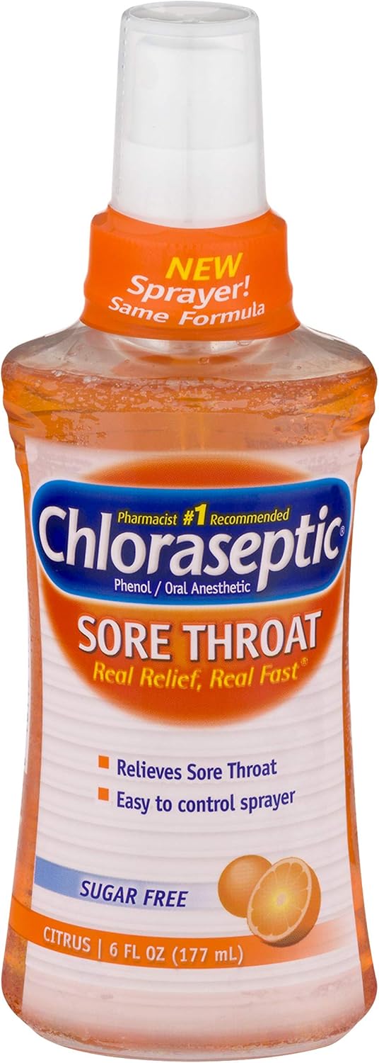 Chloraseptic Sore Throat Spray, Soothing Citrus, 6 fl oz