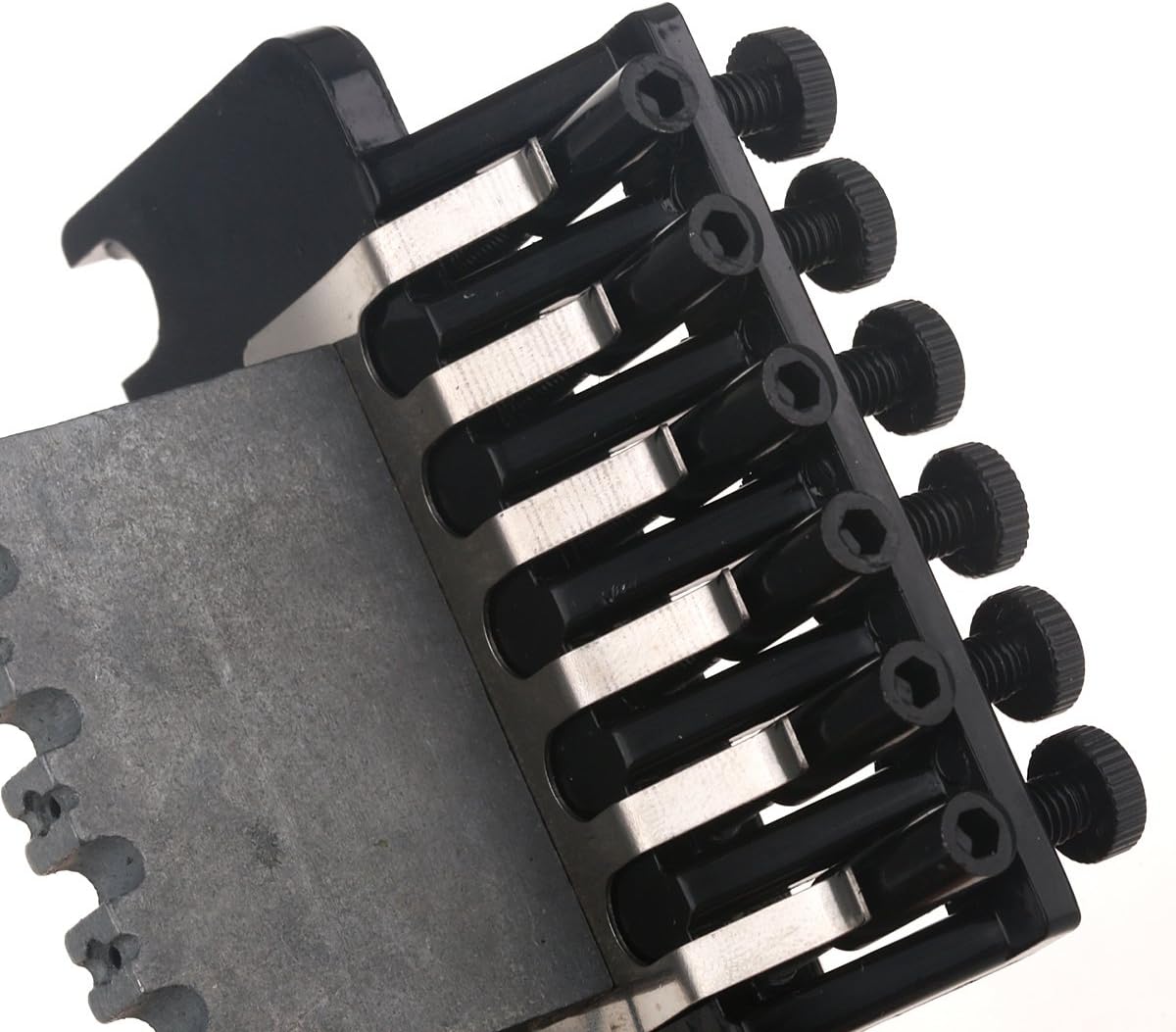 Musiclily Double Locking Tremolo System Bridge for Floyd Rose Style Electric Guitar,Black, Standard Ibanez Guitar Bridge Size - Image 5