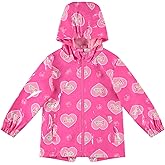 Barbie Girls Zip Up Waterproof Rain Jacket Little Kid to Big Kid Sizes (4-14-16)