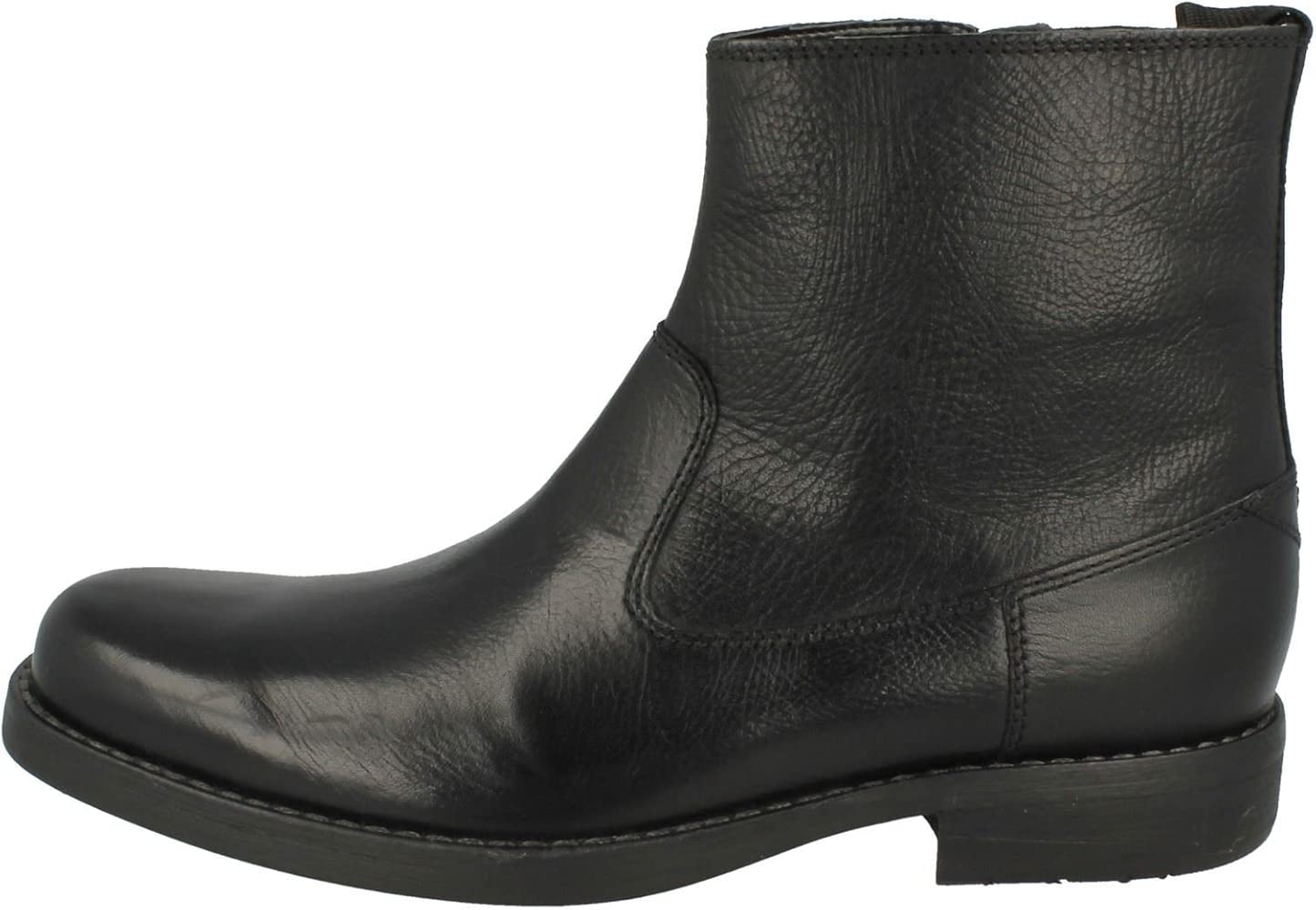 clarks zip up boots mens