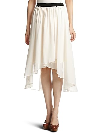 Amazon ミスティウーマン Mysty Woman シフォン前上がりロング