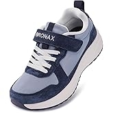 BRONAX Little/Big Kids Wide Toe Box Retro Athletic Sneakers | Casual Tennis Shoes for Boys/Girls