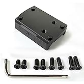 KEMIFON RMSc Red Dot Mount Picatinny Rail Mount Reflex Sight Optics Low Proflile Adapter Plate Compatible with Shield RMS/RMSc/RMSw/SMS/SMSc/Romeo Zero/RD3-018 Spike Footprints