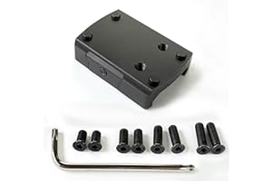 KEMIFON RMSc Red Dot Mount Picatinny Rail Mount Reflex Sight Optics Low Proflile Adapter Plate Compatible with Shield RMS/RMSc/RMSw/SMS/SMSc/Romeo Zero/RD3-018 Spike Footprints