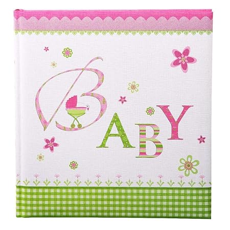 Goldbuch Babyalbum, Lovely, 30 x 31 cm, 60 weiße Blankoseiten mit 4 illustrierten Seiten und Pergamin-Trennblättern, Leinen b