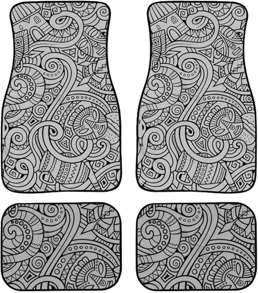 Amazon.com: Carpet Floor Mats Cartoon Cute Doodles Africa Vector