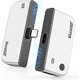 2026 Upgraded Type-C Wireless HDMI Transmitter & Receiver Kit 328FT/100M, 4K Input to 1080P@60Hz Output, Plug&Play, 5.8G+2.4G Video Audio from Phone/Tablet/Laptop/PC to Monitor/Projector/TV Box