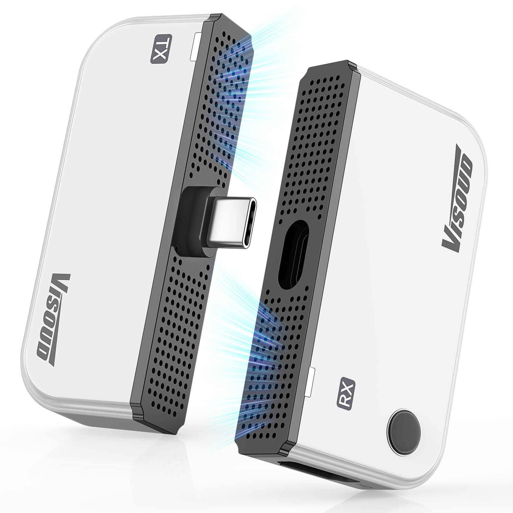 Photo 1 of 2026 Upgraded Type-C Wireless HDMI Transmitter & Receiver Kit 328FT/100M, 4K Input to 1080P@60Hz Output, Plug&Play, 5.8G+2.4G Video Audio from Phone/Tablet/Laptop/PC to Monitor/Projector/TV Box