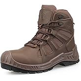 OUXX Men's Composite Toe Work Boots, ASTM F2413 Safety Shoes, Metal Free, Slip-Resistant Boot(OX4603)