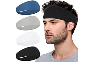 XTREND Sports Headbands for Men,Moisture Wicking Workout Headband,Running,Cycling,Basketball,Yoga,Football,Unisex Hairband