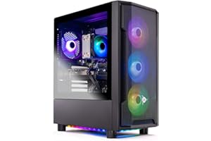 Skytech Gaming Shadow Gaming PC, AMD Ryzen 5 7600 3.8GHz, NVIDIA RTX 4060 8GB, 500GB NVMe SSD, 16GB DDR5 RAM 6000, 650W Gold PSU, Wi-Fi, Win 11, Desktop