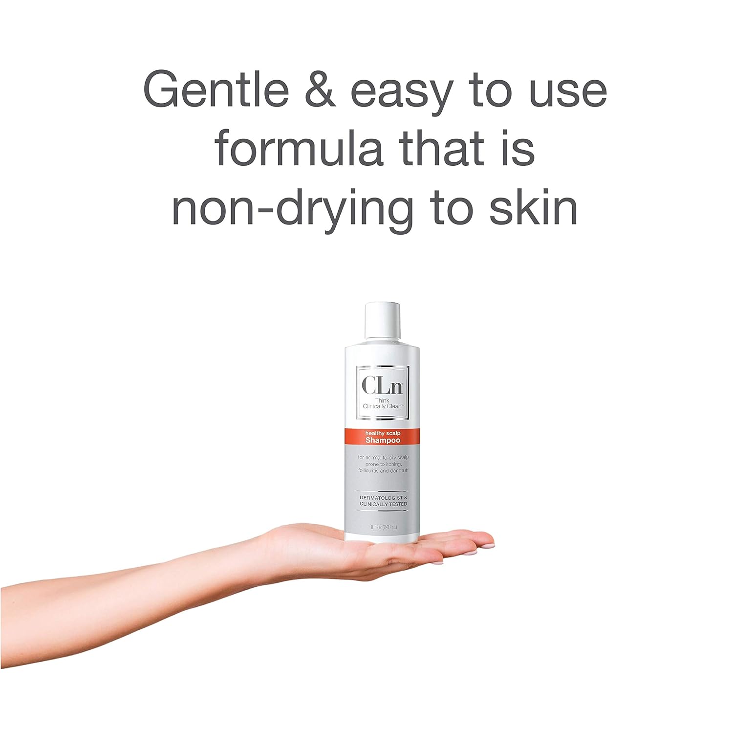 CLn Shampoo for Scalp Prone to Folliculitis, Dermatitis, Dandruff, Itchy and Flaky Scalp (8 oz) : Beauty