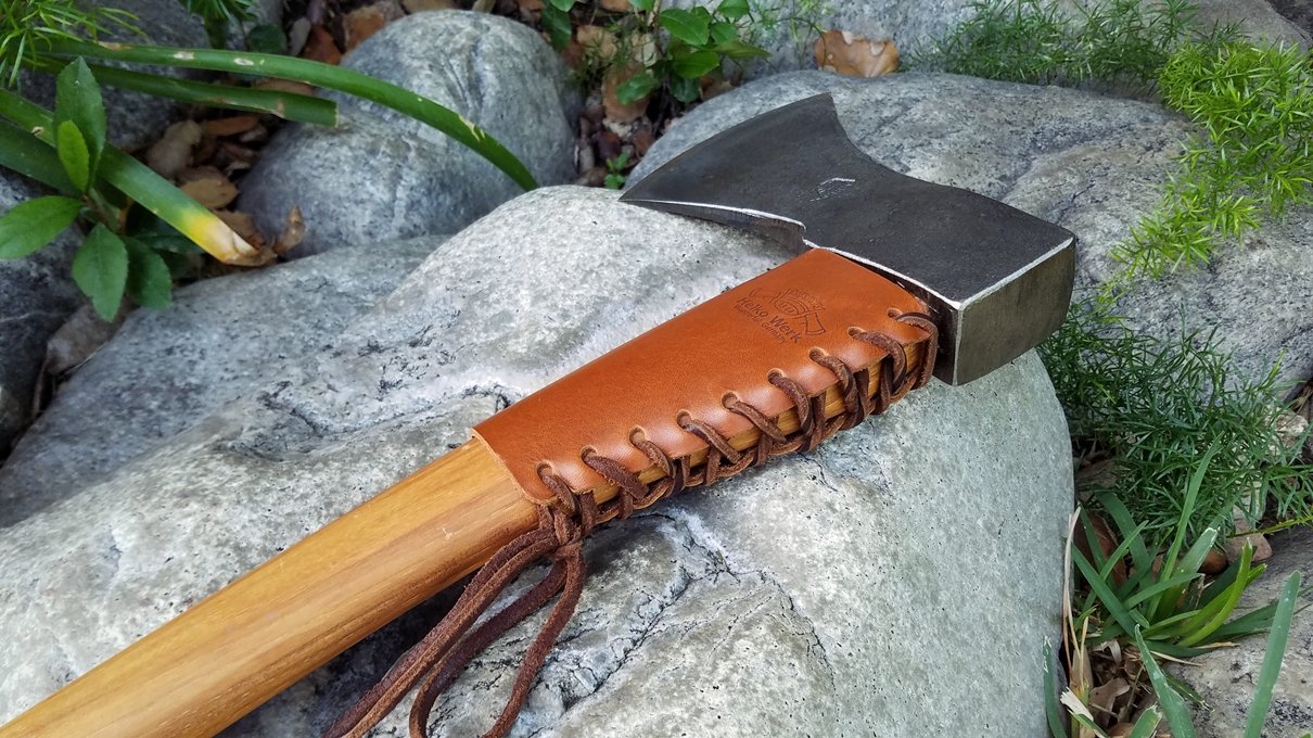 Helko Leather Handle Guard Axe Collar 722589570438 eBay