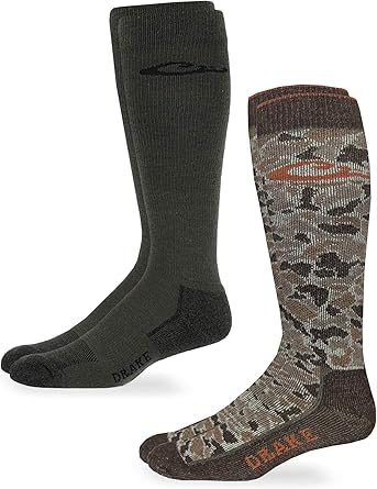 Drake Herren Merino Wool Ultra-Dri Over The Calf Boot 2 Pair Legere