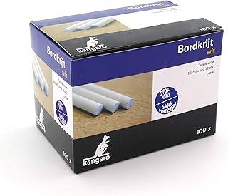 Tafelkreide Kangaro weiss Box 100St, PT005, Weiß