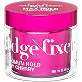 KISS COLORS &amp; CARE Maximum Hold Edge Fixer, Non-Greasy Gel Formula Infused With Biotin B7, 24 Hour Hold, &lsquo;Very Cherry&rsquo; Scented, 3.38 Fl. Oz. (100 ml)